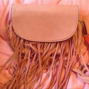 Pink fringe Vieta purse new with tag